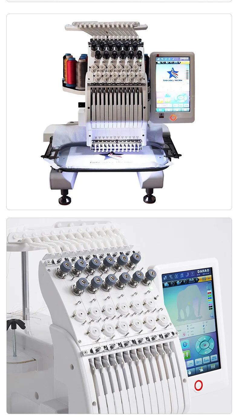 Macchina da ricamo per uso domestico Multi-ago Fusione colori Compatibilità file DST per progetti creativi