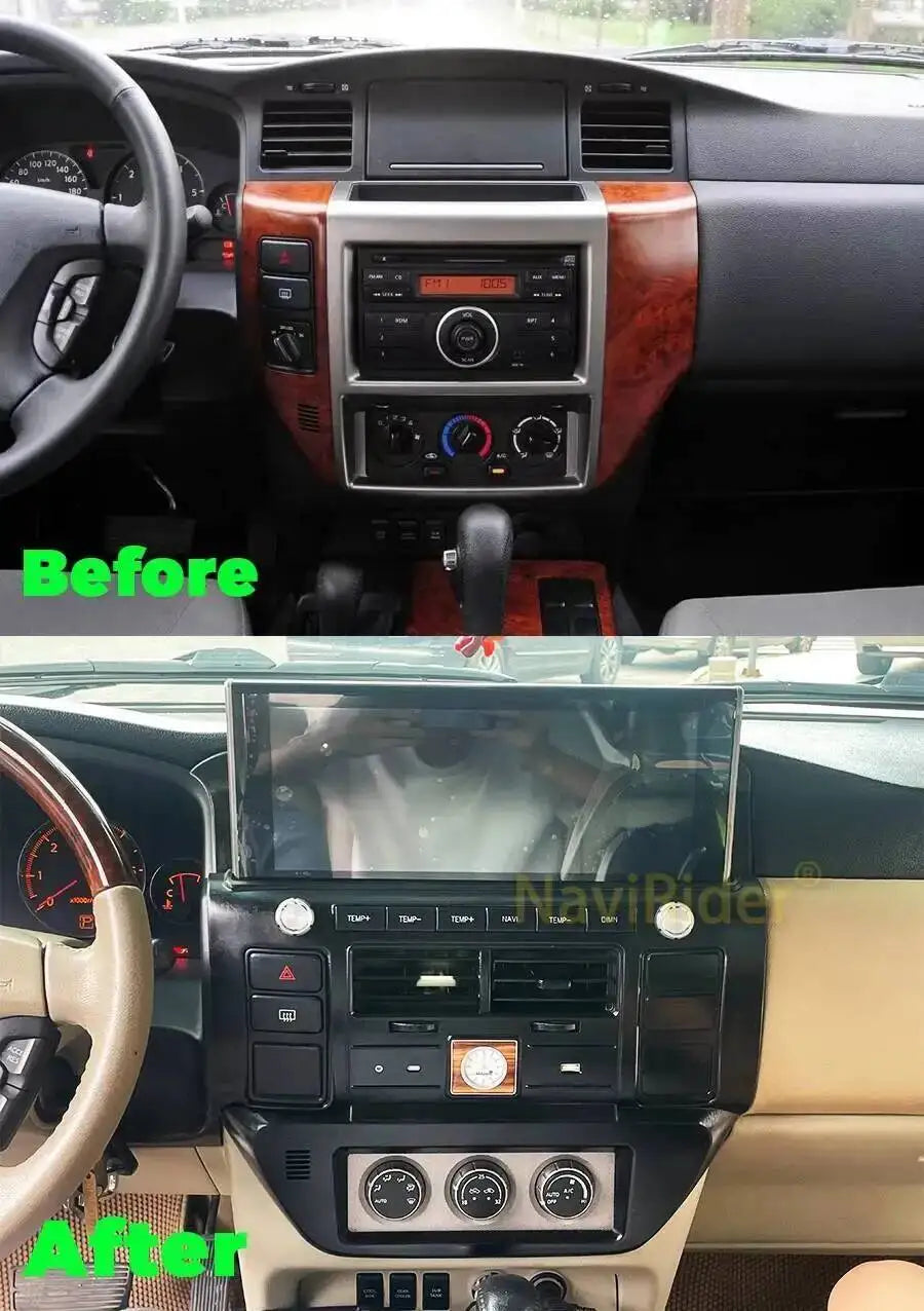 Car Video For Nissan Patrol V 5 Y61 2004 2005 2006 2007 - 2021 Multimedia Player Android 14 DSP Stereo Autoradio WIFI Head Unit
