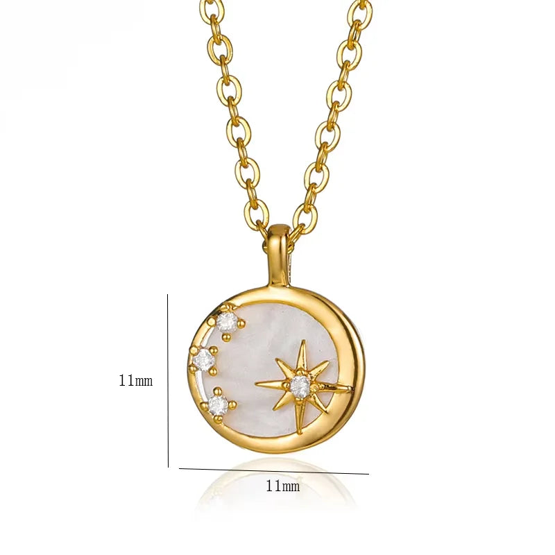 Romantische Trouwhart Cubic Zirconia Ketting Voor Dames Elegante Leuke Goudkleurige Roestvrijstalen Kettingen Sieraden Verjaardagscadeau