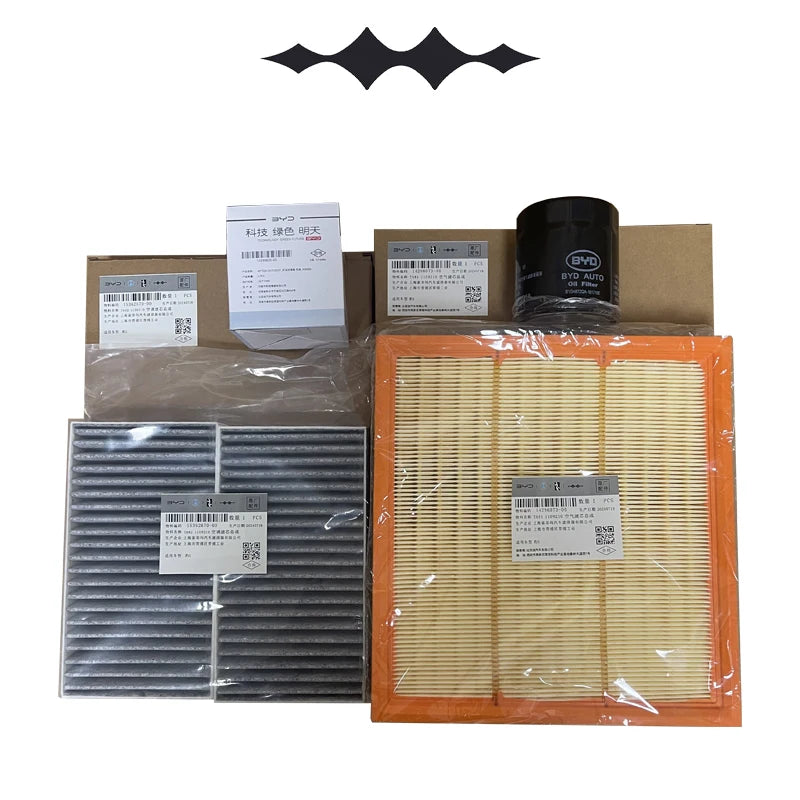 Automotive Engine Air Filter/Air Conditioning Filter/Oil Filter for BYD Formula Leopard 5/Denza B5,Three Piece Combination Set