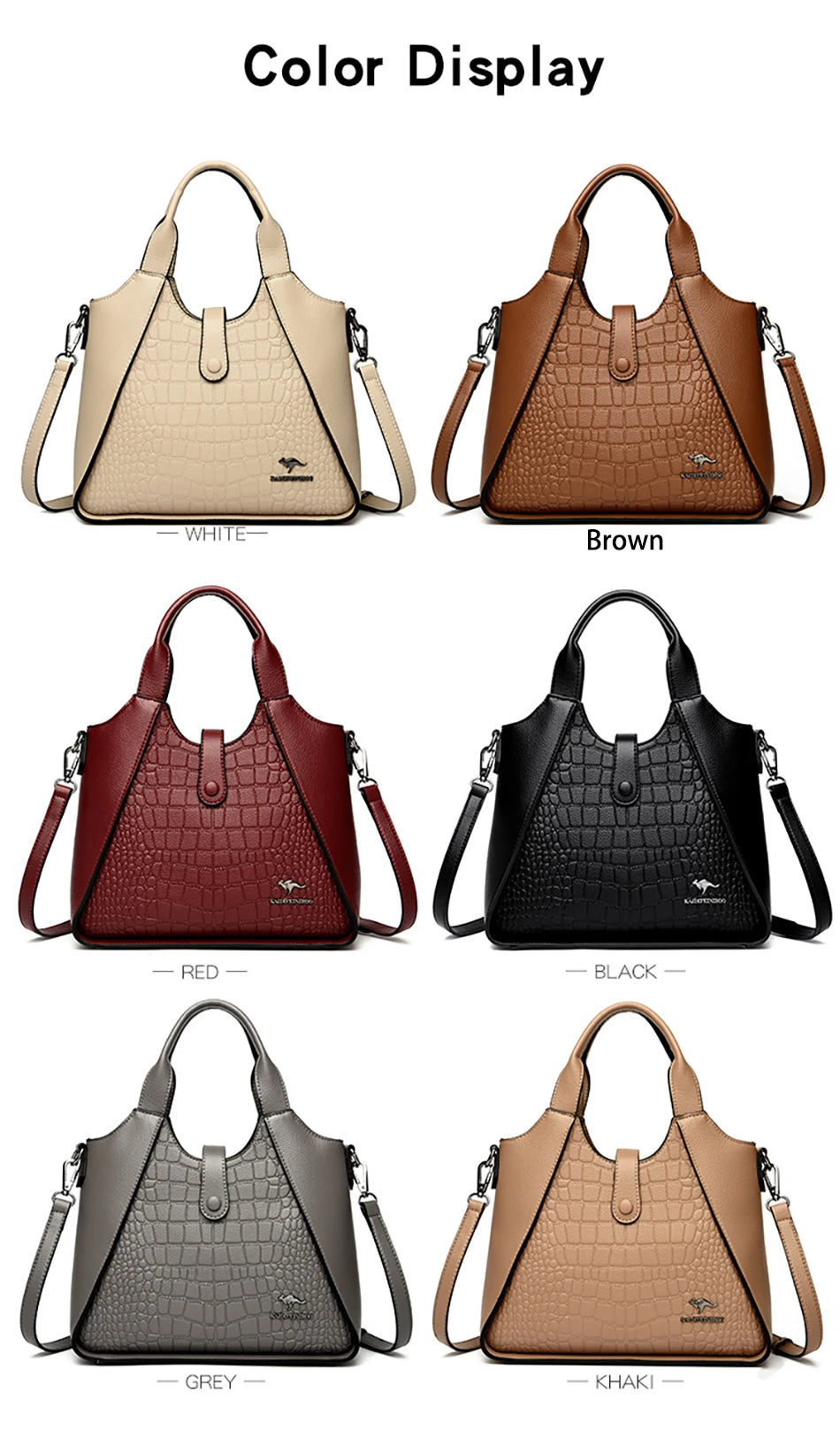 Borsa da donna di nuova tendenza 2024 in pelle morbida di alta qualità Borsa a tracolla da donna Bolsas Tinta unita Retrò Borsa a mano da donna Sac