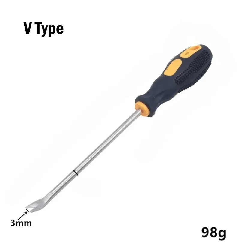 4-Delige Multifunctionele Handgreepschroevendraaierset Met Magnetische Geïsoleerde Beveiligingsreparatie Handgereedschap Kruiskop/Platte Schroevendraaier