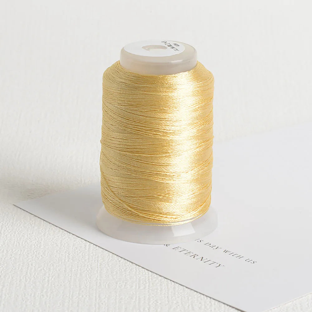 350m/rotolo Filo da ricamo per cucito fai da te, strumenti per cucito a punto croce, braccialetto di pizzo, corda intrecciata, nodi di pizzo, decorazione di gioielli