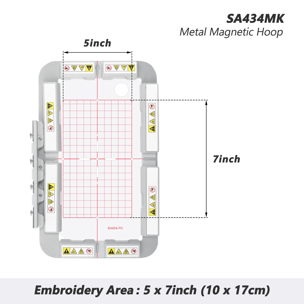Kit telaio magnetico 3in1-AMK per Brother Innovis SE725, SE700, SE625, SE600, M240ED, PE545, PE500, PE525, 950D, PE540D, Innovis 950