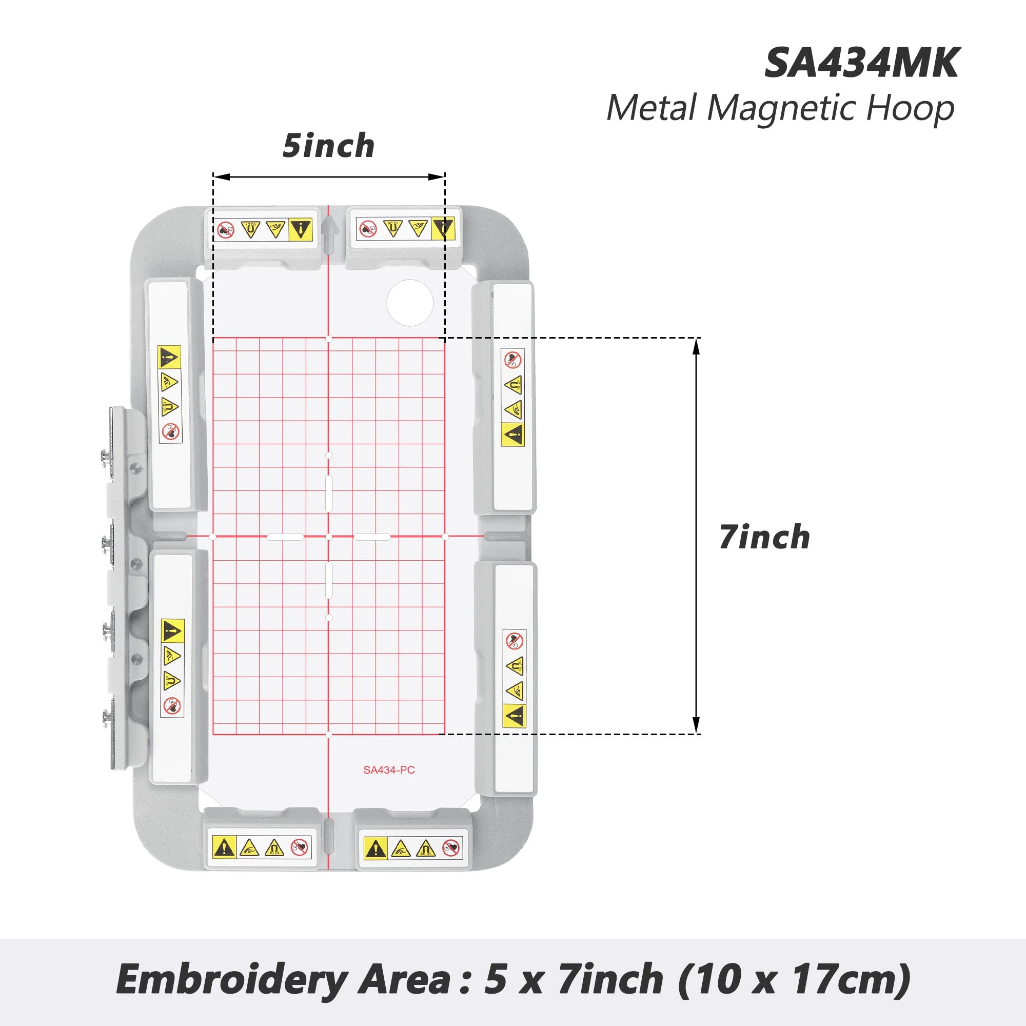 Kit telaio magnetico 3in1-AMK per Brother Innovis SE725, SE700, SE625, SE600, M240ED, PE545, PE500, PE525, 950D, PE540D, Innovis 950