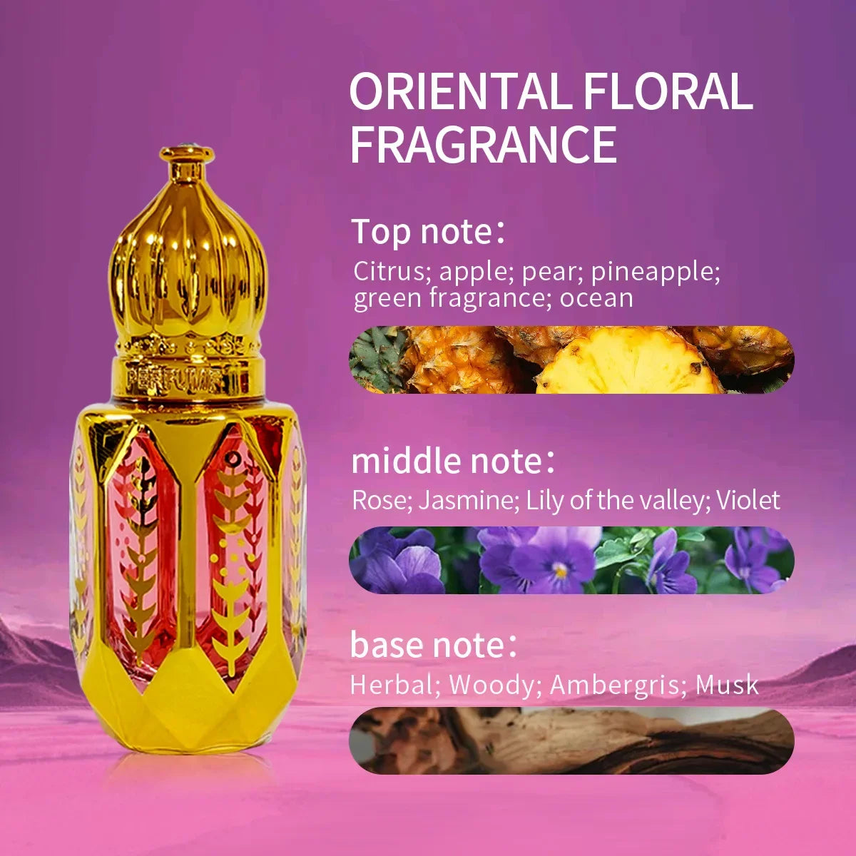 10ML Arabische parfum Midden-Oosten Dikke geurolie Lichaamsgeur bedekkend Eau De Parfum Langdurig Draagbaar Pipet Parfums