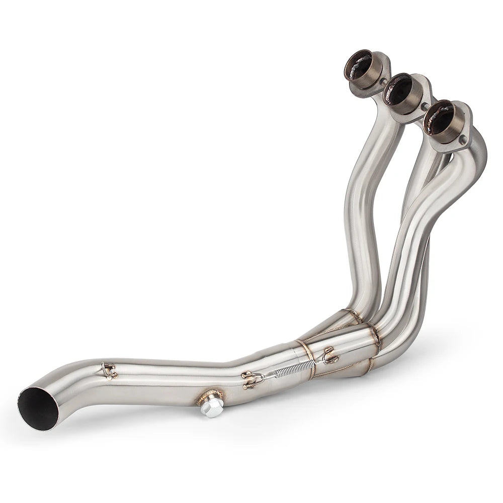 Full System For Yamaha MT09 FZ09 XSR900 Tracer900/GT 2014-2020 Motorcycle Exhaust Three Layer Carbon Muffler Front Link Pipe Kit
