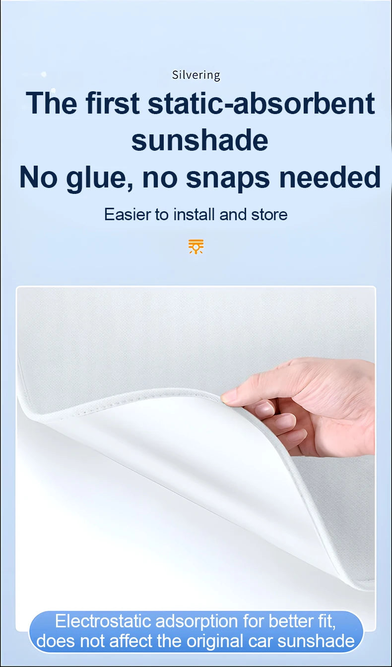 For Porsche Taycan Type 9J1 2019-2024 2022 Car Electrostatic Suede Silicone Sunshade Glass Sun Shade Protection Sunroof Cover