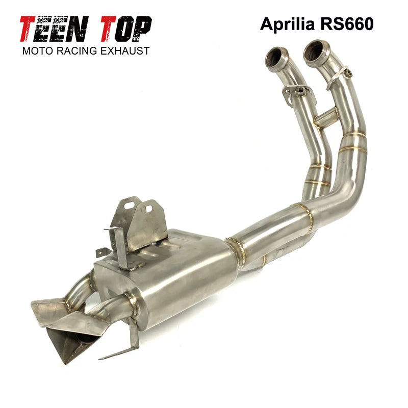 Stainless Steel Motorcycle RS660 Exhaust Pipe For Aprilia RS660 Tuono660 Exhaust System Racing Muffler Underbike Escape Moto