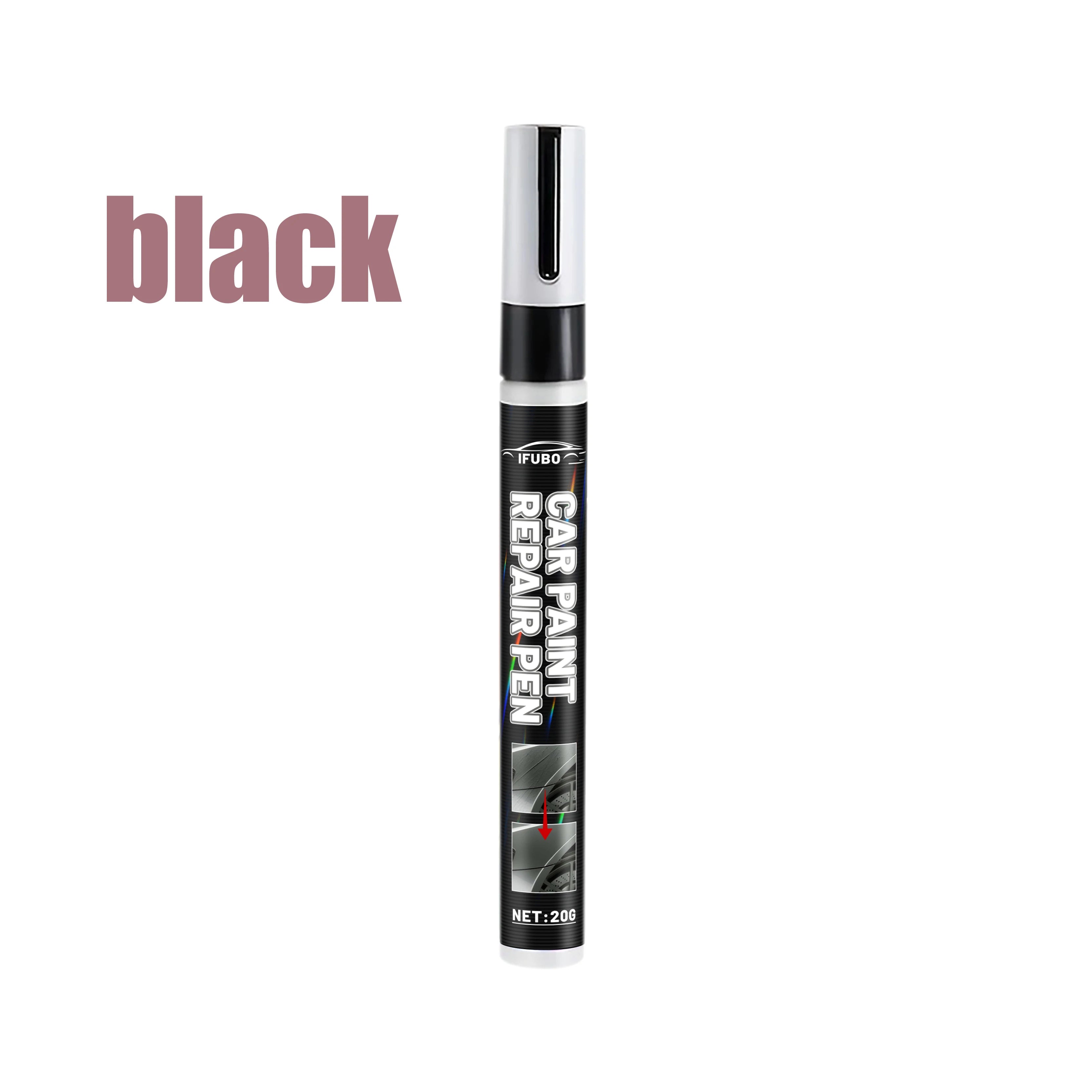 Black Car Scratch Repair Pen, Auto Paint Touch Up Tool, Waterproof Car Paint Fix Remover, Universal Black Car Detailing Pen