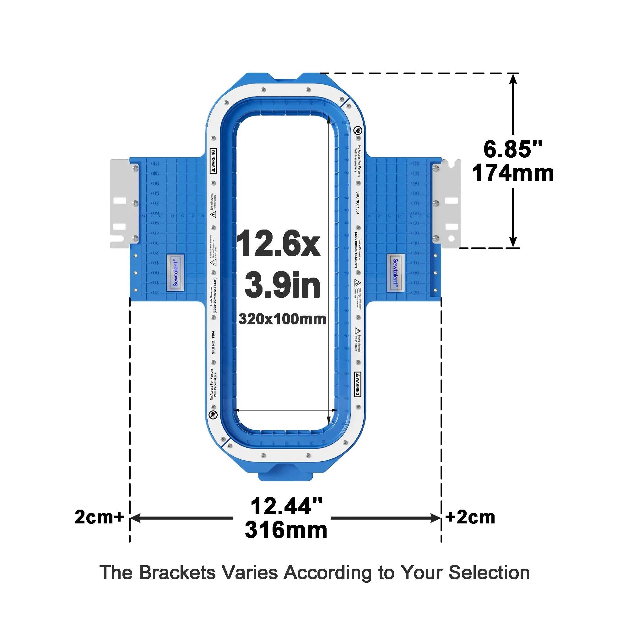 Telaio magnetico per ricamatrice BAI Magnetic Frame For BAI MIRROR Vision Telaio Mighty Hoop Cerchi da ricamo