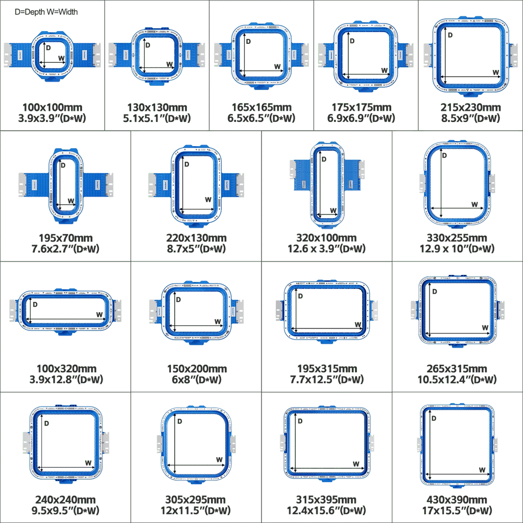 Brother Persona PRS100 e VR Telaio da ricamo magnetico Sewtalent Magnet Frames per Brother PRS VR Macchina industriale MightyHoop