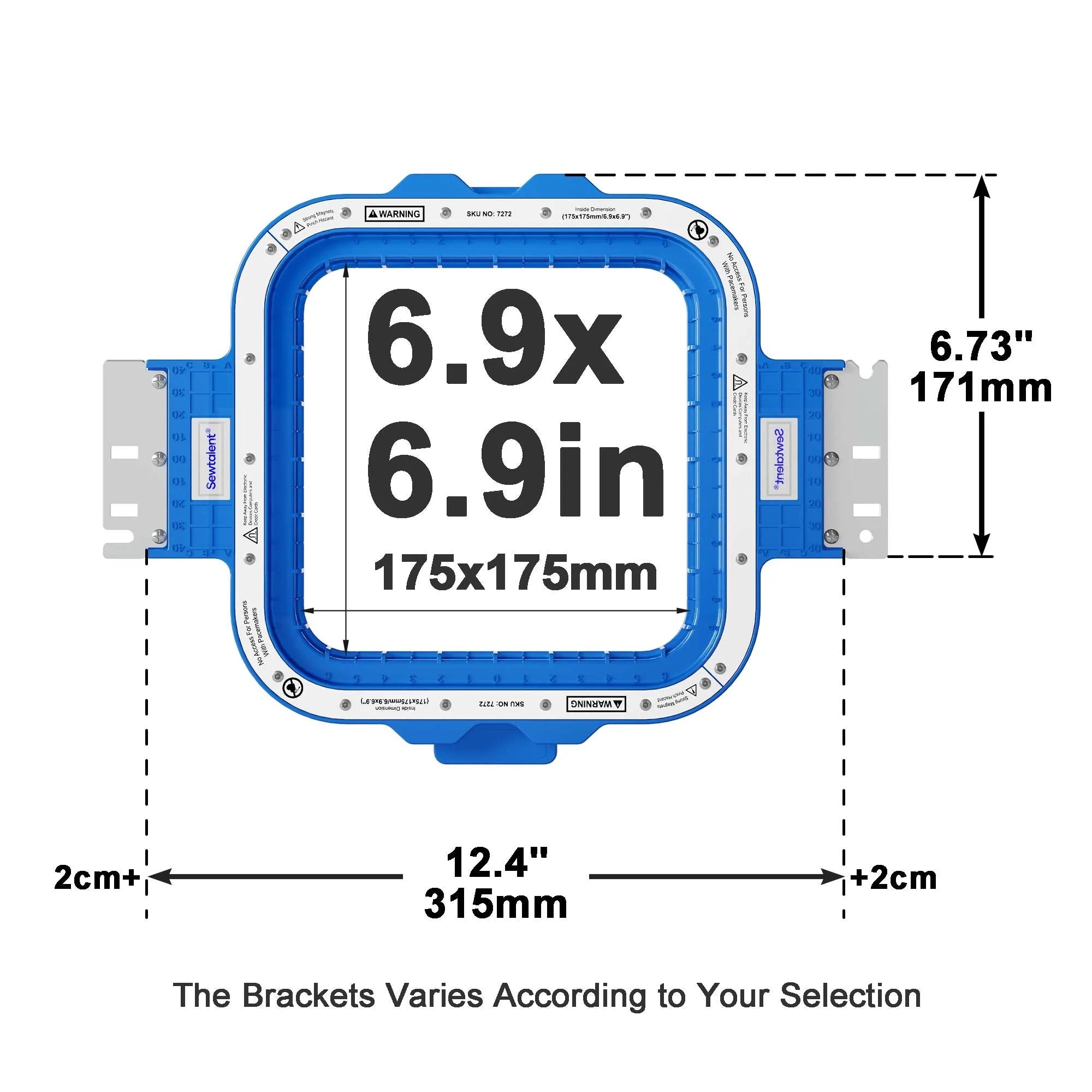 Telaio magnetico per ricamatrice BAI Magnetic Frame For BAI MIRROR Vision Telaio Mighty Hoop Cerchi da ricamo