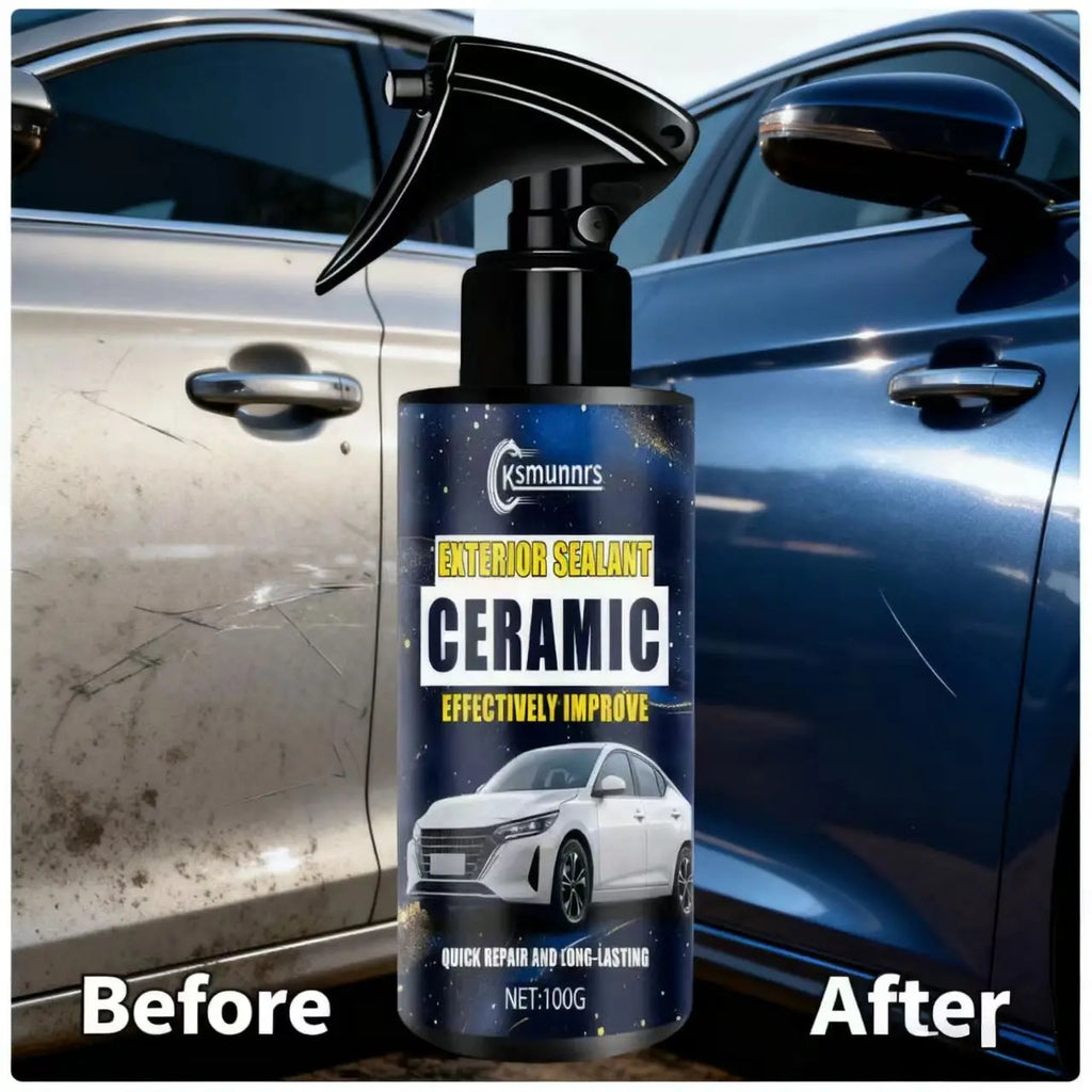 Ksmumnrs Ceramic Exterior Sealant Spray: Quick Car Paint Repair, Hydrophobic & Long-Lasting Protection, Effectively Boost Auto E
