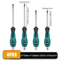 4Pcs Multipurpose Handle Screwdrivers Set With Magnetic Insulated Security Repair Hand Tools Cross/Straight Type Screw Driver