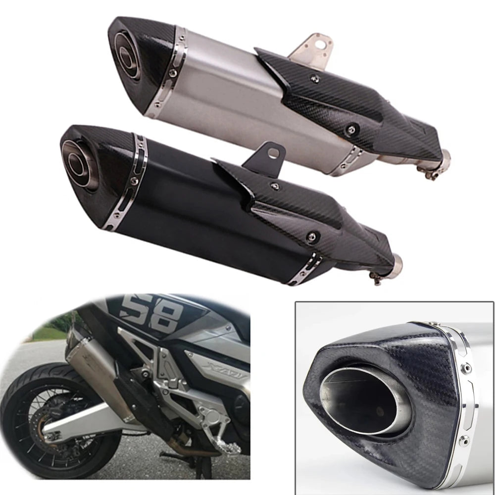 Motorcycle Exhaust Muffler Escape Tube Header Link Pipe Slip On For Honda X-ADV 750 X ADV750 ADV 2017 2018 - 2023