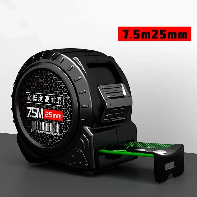 1/5 STUKS Zelfsluitende Fluorescerende Stalen Rolmaat Hoog-precisie Laser Inkjet Code Doos Liniaal Meetgereedschap Meter Liniaal