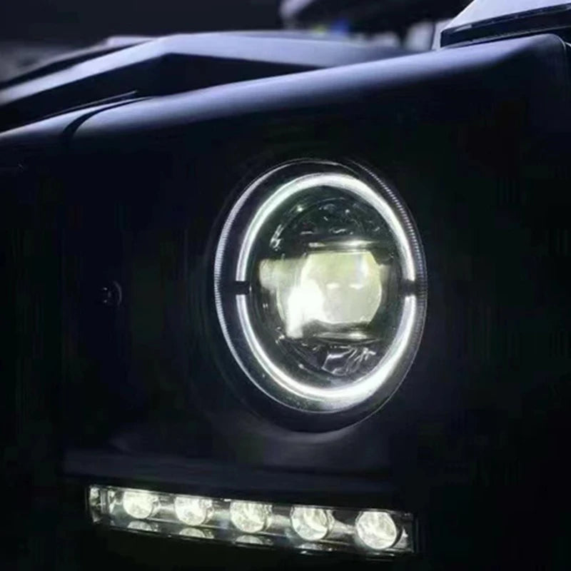 For W463 Mercedes Benz G-Class G350 G500 G55 G63 G65, Upgrade To W464 Geometric Led Headlights, Old Model Updated To New Style