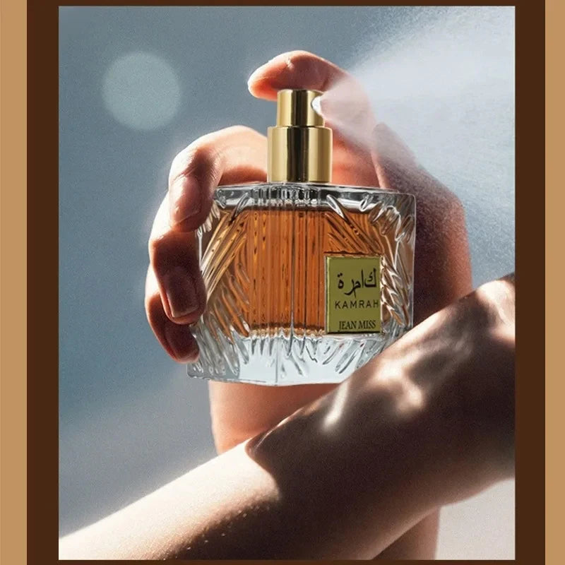 Profumo di lusso arabo da uomo MARK HIM Colonia limone vaniglia legnosa Fragranza duratura Fascino fresco Gentiluomo Uomo d'affari Spray corpo
