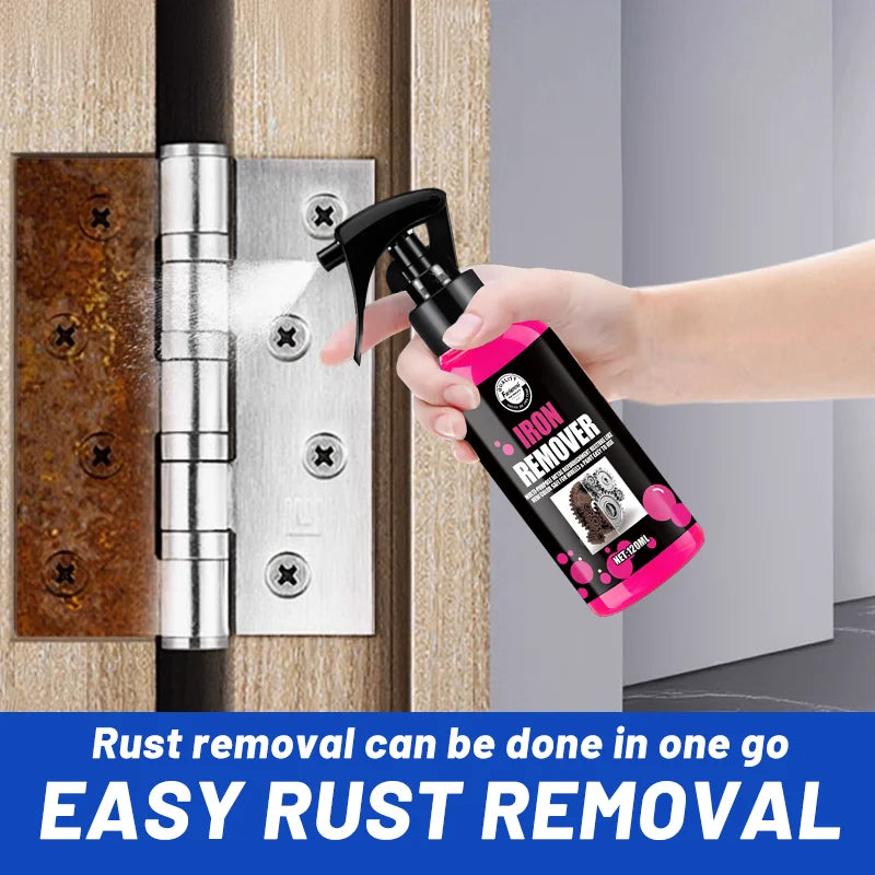 All-Purpose Rust Remover Spray 1PC- 120ML, Fast-Acting Iron Oxidation Eliminator, Restores Shine, Safe on Various Surfaces