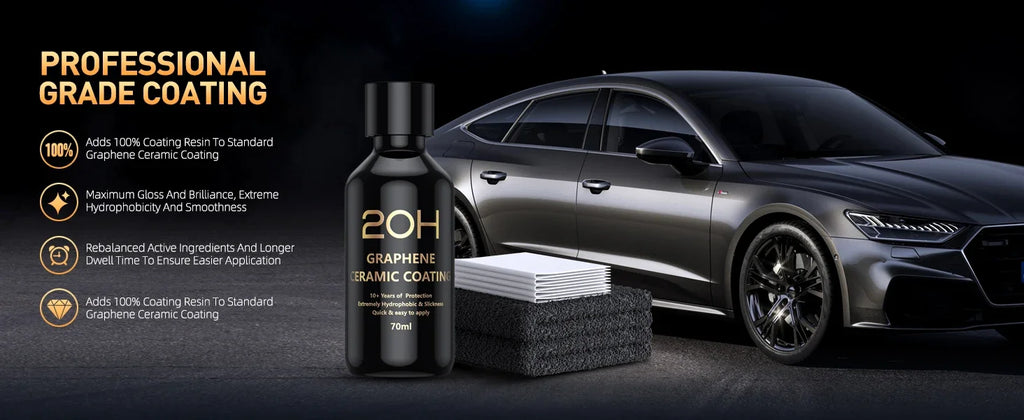 2026 Graphene Ceramic Coating 20H with Self Healing and UV Track Technology Car Detailing Professionals 10+ Years of Protection