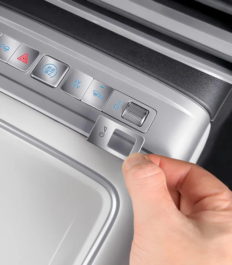 Car Center Console Gear Shift Button Sticker for BYD Leopard 7 Titanium 7 Modified Aluminum Alloy Button Stickers Upgrade Parts