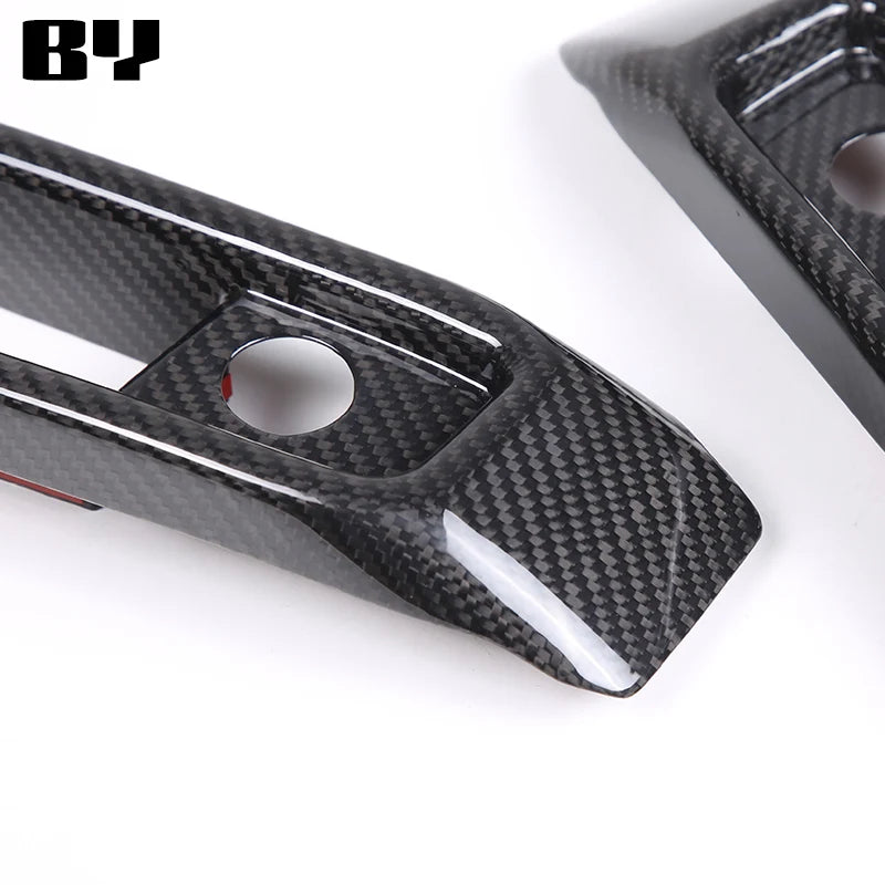 Fit For Mercedes G-Class W464 W463A G63 AMG 2019-2023 Real Carbon Fiber Front Fog Light Lamp Cover Trim Frame Car Accessories