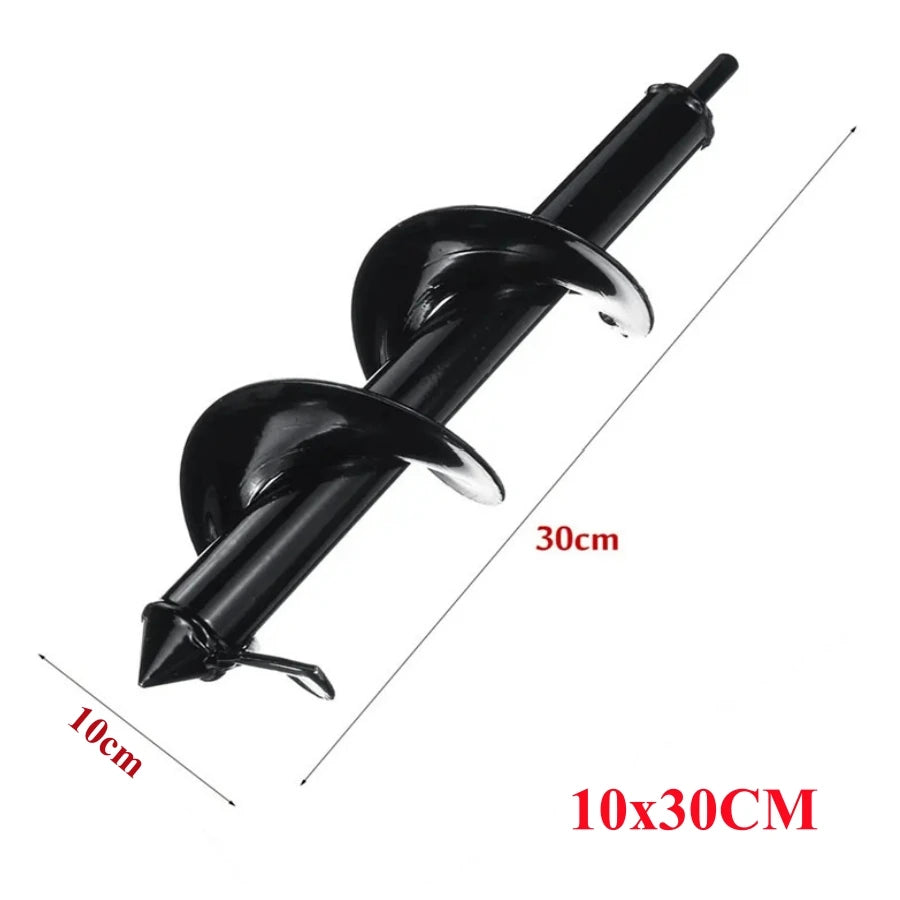 8 Maten DIY Koolstofstaal Plantenbak Tuinboor Spiraalboor Bloemplantgat Graver Boorbit Tuinbedding