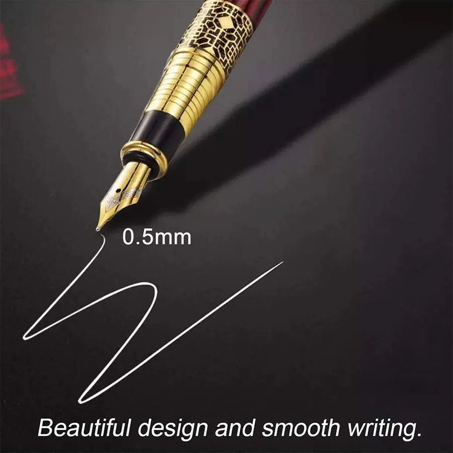1-100 Stks/Set Retro Metalen Vulpen Vervangbare Inkt Elegant Cadeau voor Schrijven Briefpapier Kantoor Schoolbenodigdheden