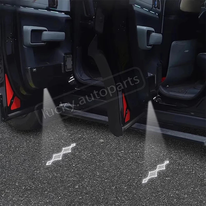 For BYD Leopard 5 Accessories Door Welcome Light Ambient Decorative Sensor-Activated Ground Projector Shadow Modification