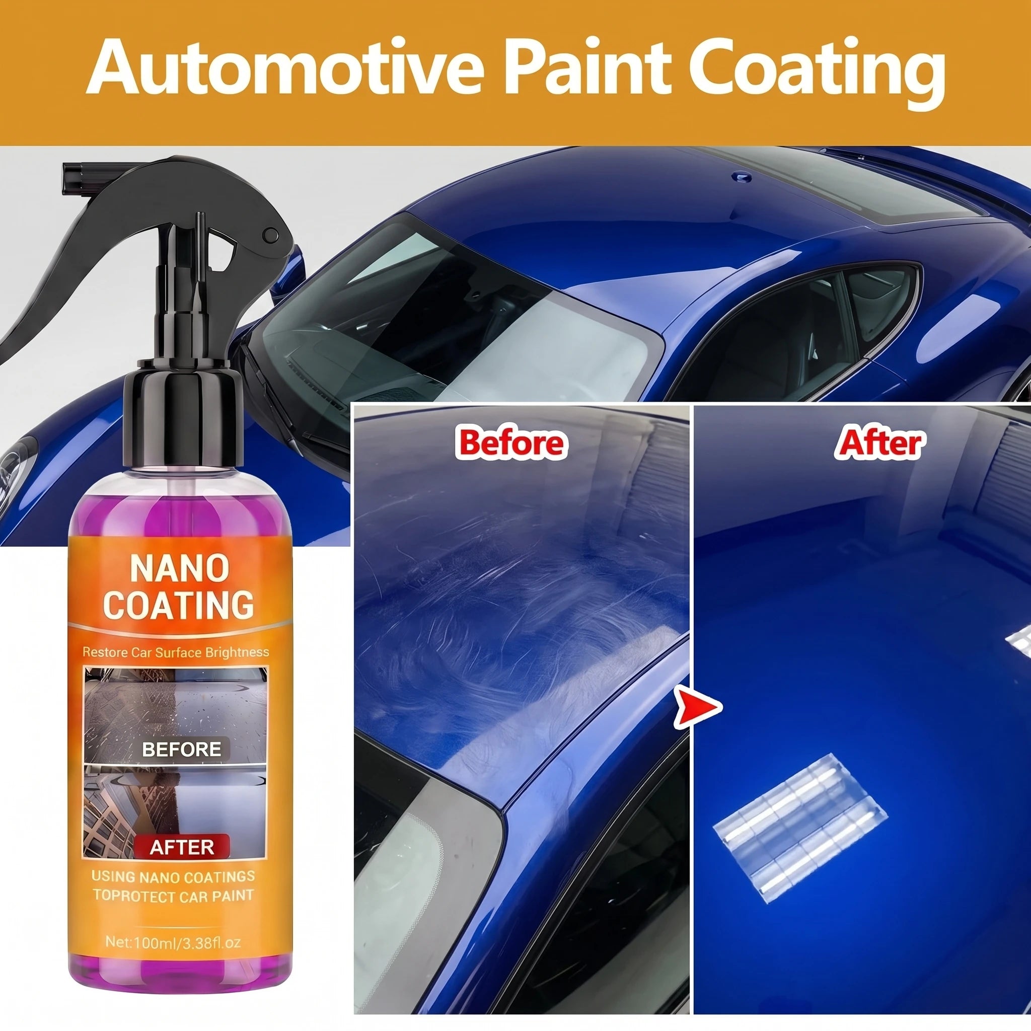 Car Nano Ceramic Coating Liquid Crystal Hydrophobic Layer Polishing Paint Coating Agent Auto Polish Nano Crystal Coatings