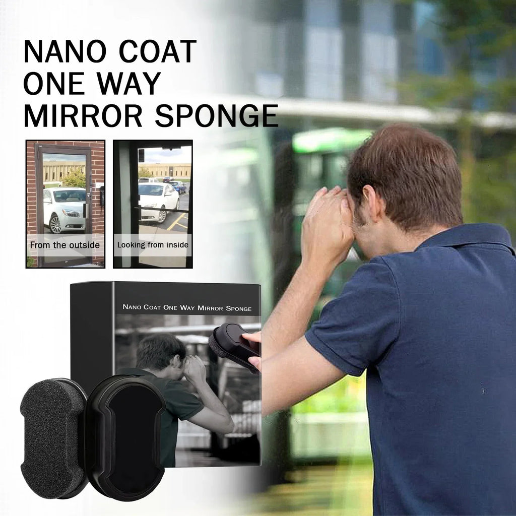 Anti Peeping Glass Cleaning Sponge Isolate Glass From Light Dedicated for Privacy Protection in Cars & Home Effective Anti-theft