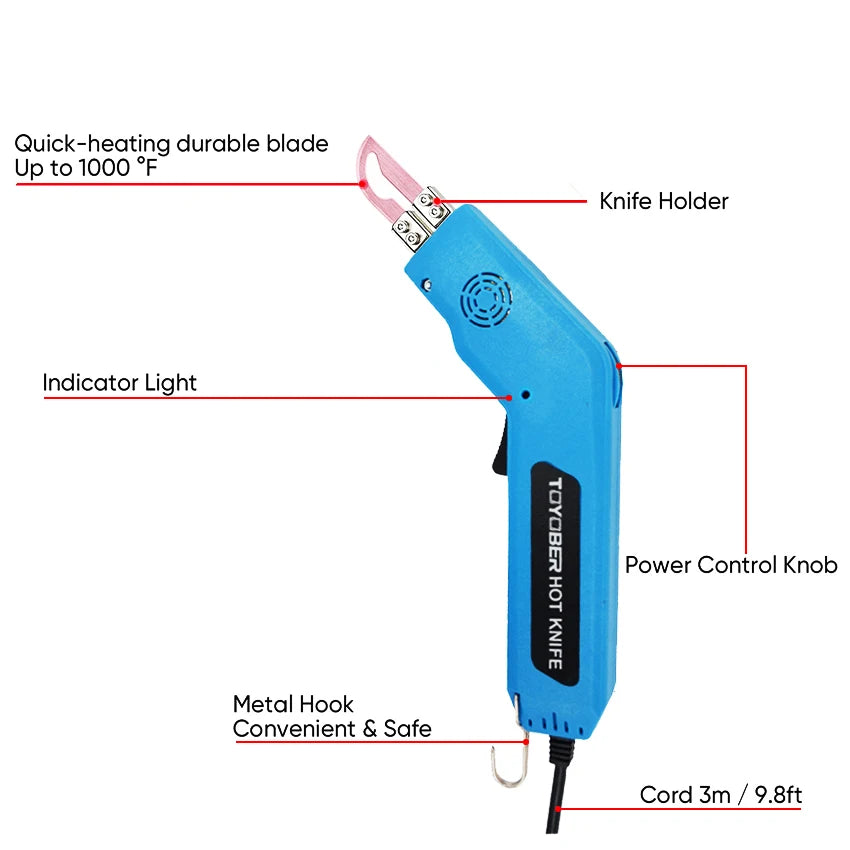 Taglierina a caldo per tessuti, utensile per tagliare funi, taglierina per polistirolo, macchina da taglio elettrica per polistirolo, utensile da taglio fai-da-te, coltello a caldo