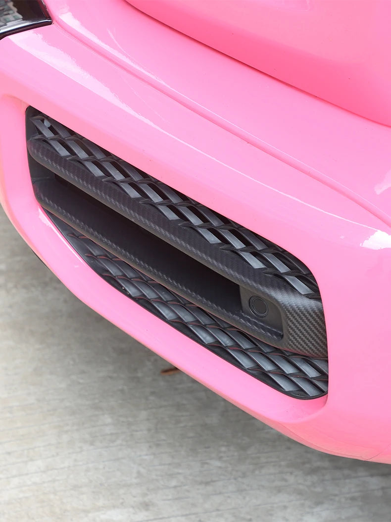 Fit For Mercedes G-Class W464 W463A G63 AMG 2019-2023 Real Carbon Fiber Front Fog Light Lamp Cover Trim Frame Car Accessories