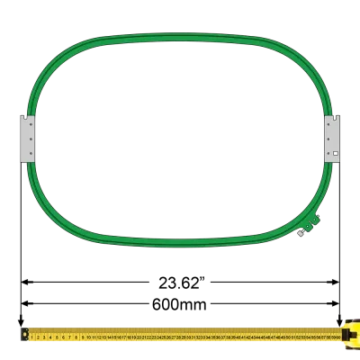 Telaio da ricamo magnetico Mighty Hoop Sewtalent per Fortever Halo 100, Halo X, FT-1501S, FT-1501HC, FT-1502HC, FT-1503HC, FT-1504HC