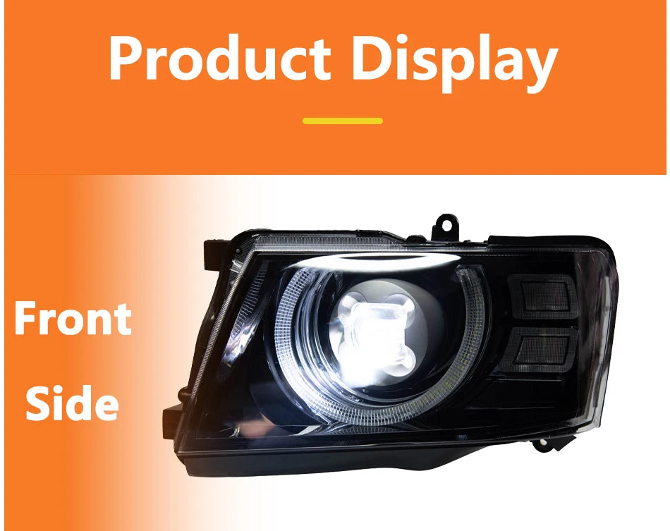 LED Auto Headlight Assembly For Nissan Patrol Y61 2005-2013 Upgrade Plug and Play Projector Lens Car Front lamps Accessories