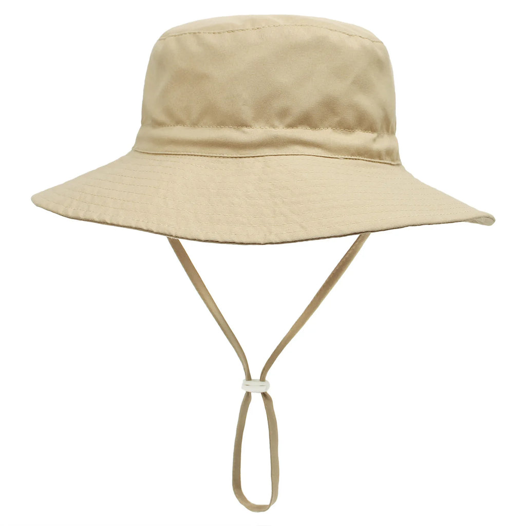 Nuovi cappelli per bambini 2025, cappelli da sole, cappelli a bacino traspiranti per ragazzi e ragazze, cappelli da spiaggia, da pesca in tinta unita, design semplice