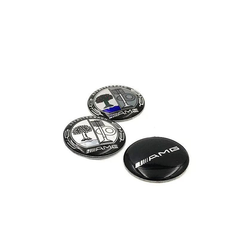 29mm Aluminum Car Multimedia Knob Badge Stickers DMTANZST for Mercedes-benz AMG W203 CLA CLS W212 W213 W176 Interior Mouldings