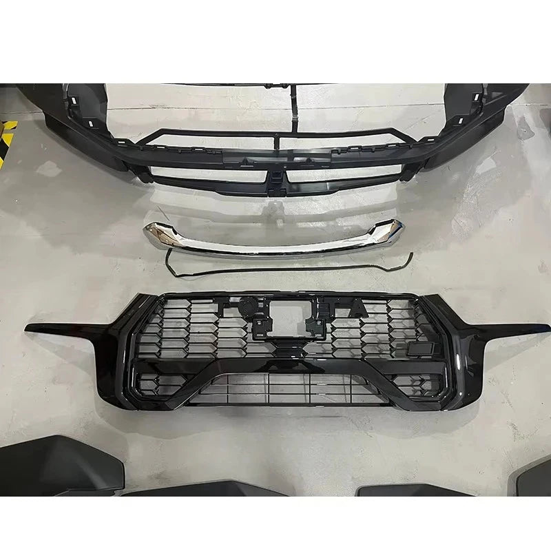 KLT High Quality Facelifts ABS Grille Black Body Kit GR Sport Conversion Car Bumper 2020-2022 Hilux Body Kit