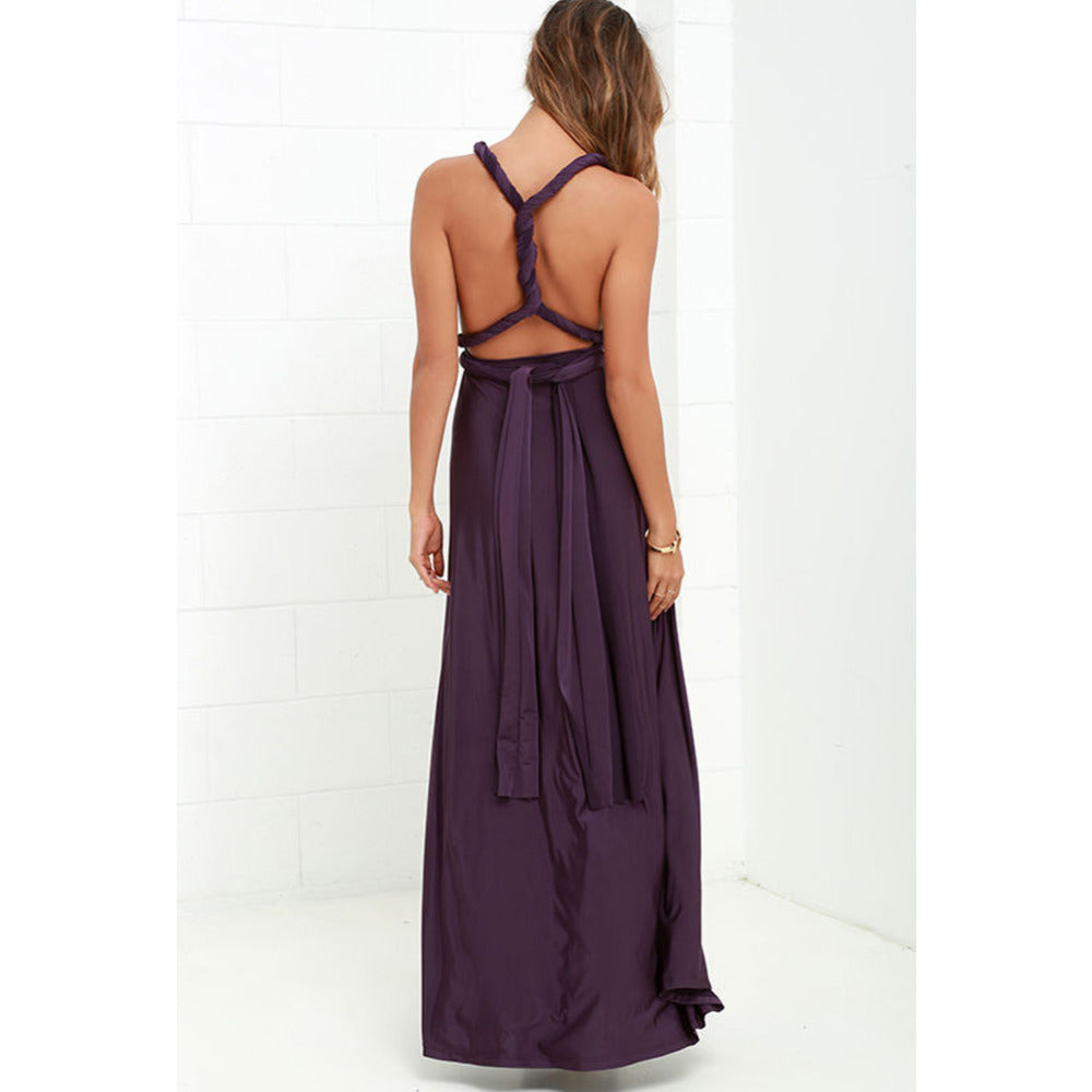 Sexy Vrouwen Multiway Wrap Convertible Boho Maxi Club Rode Bandage Lange Jurk Feest Bruidsmeisje Infinity Robe Longue Femme
