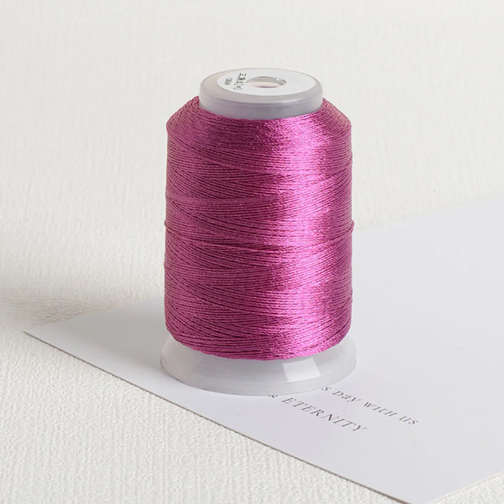 350m/rotolo Filo da ricamo per cucito fai da te, strumenti per cucito a punto croce, braccialetto di pizzo, corda intrecciata, nodi di pizzo, decorazione di gioielli