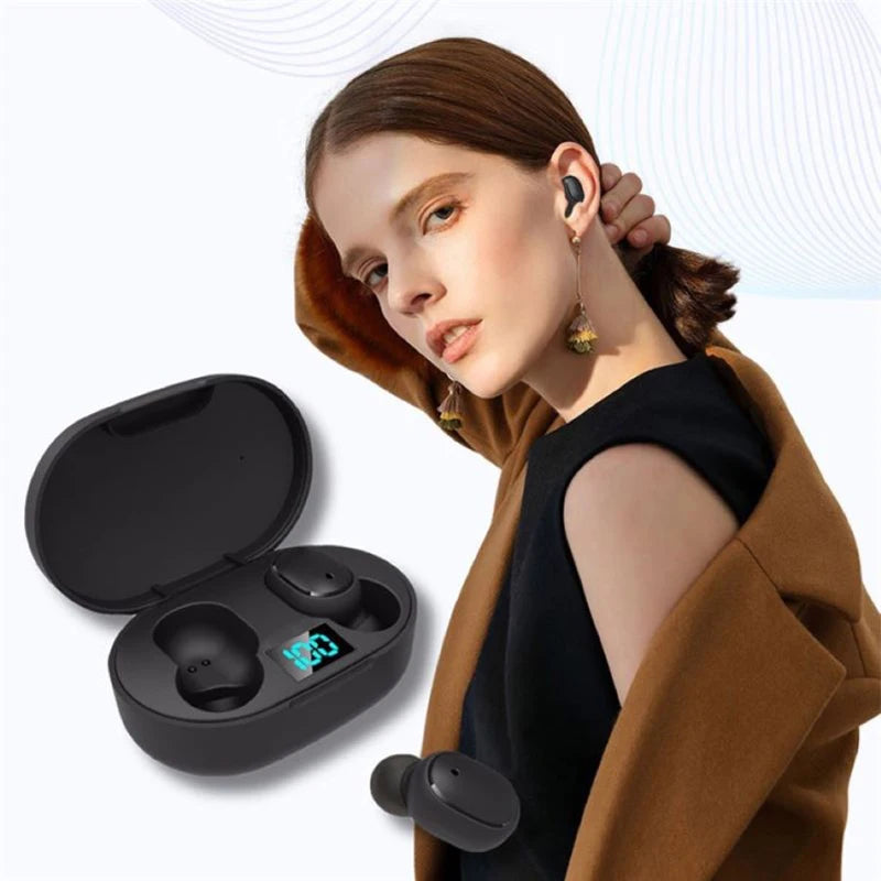 TWS E6S Bluetooth-oortelefoons Draadloze bluetooth-headset Ruisonderdrukkende headsets met microfoon Hoofdtelefoons voor iPhone Xiaomi Redmi A6S