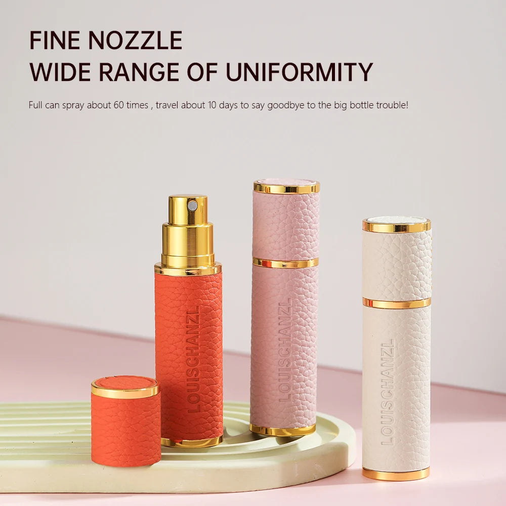 Louischanzl magneet Parfum Verstuiver Draagbare lederen Verstuiver voor aan boord Strakke afdichting Reizen Parfum Spray cadeau 5ml
