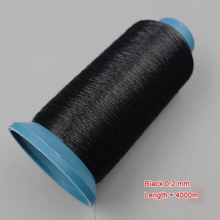 Filo trasparente per macchina da cucire da 4500 metri per colletto applicato a mano, filo di nylon invisibile da tavolo, accessori per cucito