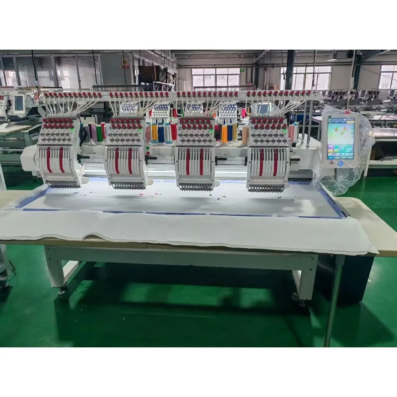 Computerized Embroidery Machine T-shirt Logo Cap Embroidery Industrial Grade Smart Motor High Speed for Home Business