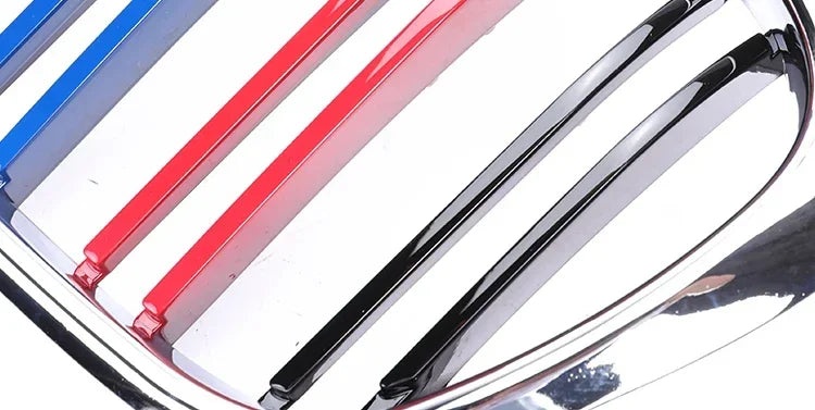 Front Bumper Lower Kidney Inside Grills Ventilation M Style Chrome Design Grille Facelift For BMW 5 Series E39 1997 -2003 LCI
