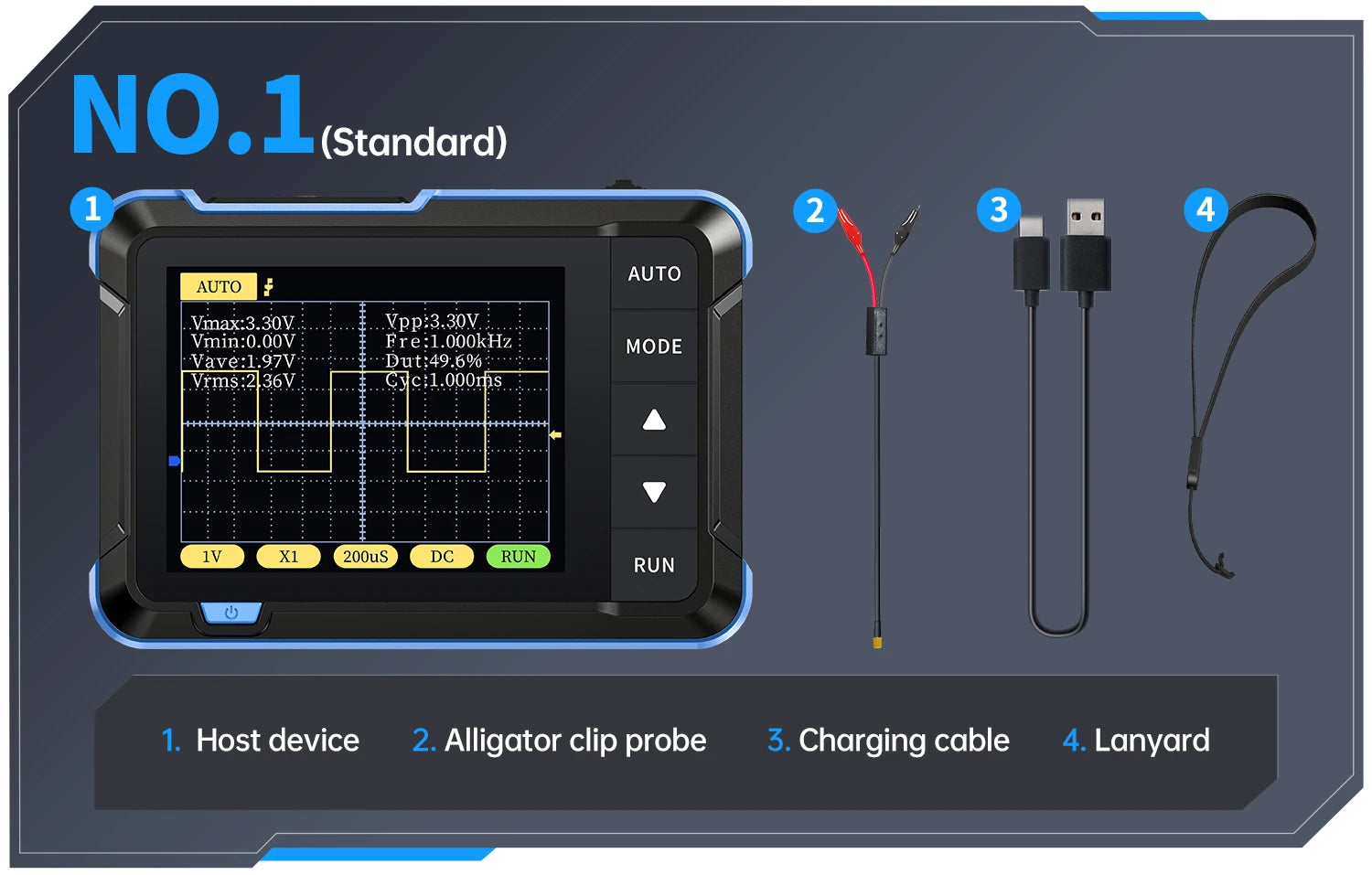FNIRSI Nuovo DSO510 DSO152 DSO153 Mini Oscilloscopio Digitale Portatile 2 IN 1 48MS/s Larghezza di Banda 10MHz Strumento di Riparazione Elettronica