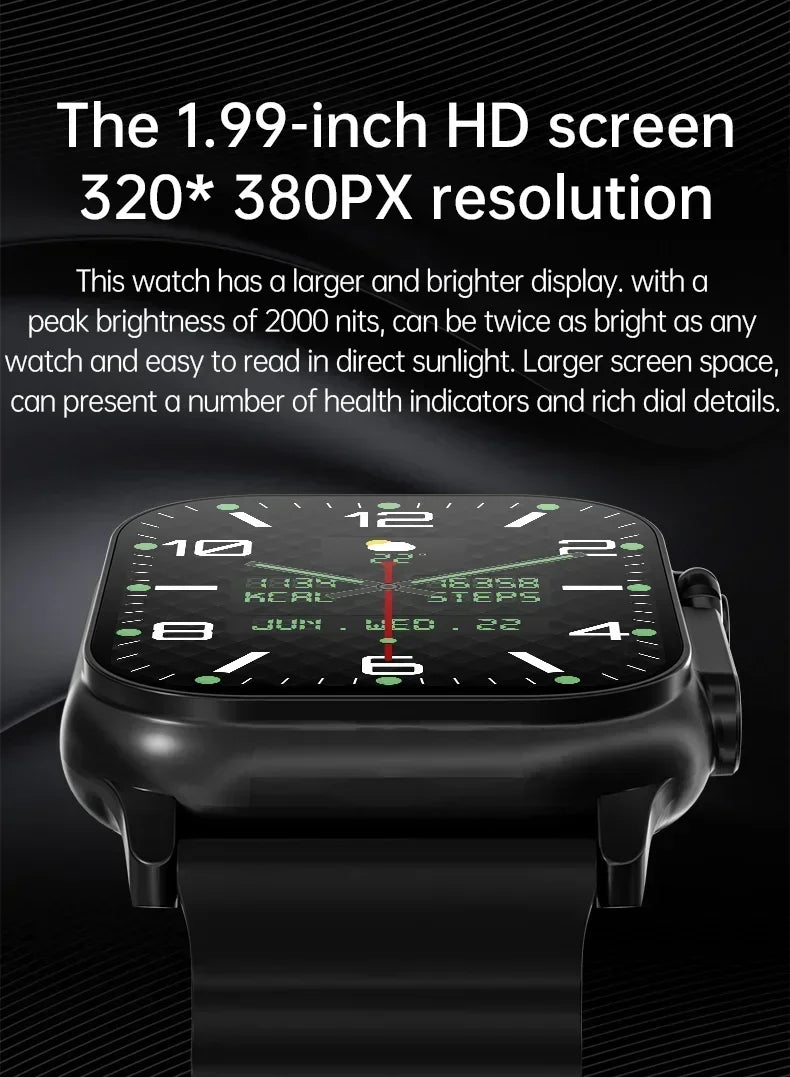 Smartwatch Watch 8 Ultra Watch Ultra Gen 2 IWO NFC Chiamata Bluetooth Frequenza Cardiaca Impermeabile 2,2 Pollici Orologio Fitness Wireless Nuovo 2026