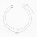LATS Collane con Ciondolo a Cuore d'Amore a Croce in Perle Multistrato per Donna Colore Oro Moda Catena Clavicola Tendenza Gioielli 2024