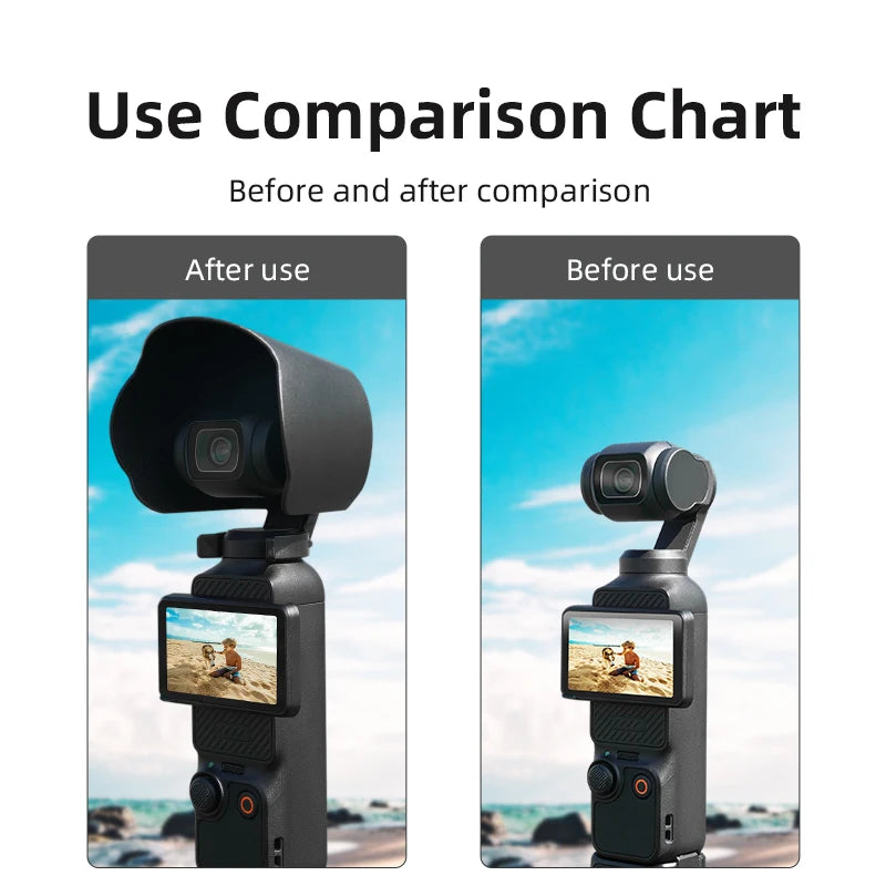Voor DJI OSMO POCKET 3 Lenskap Zonnekap Cover Sportcamera Anti-Verblinding Beschermhoes Accessoires